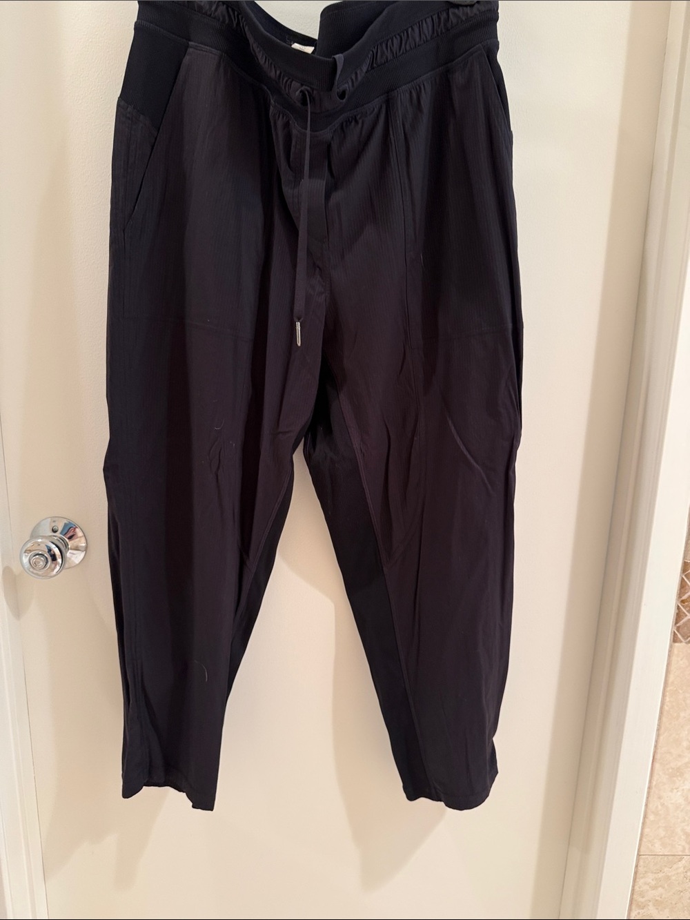 black lululemon pants . size 12